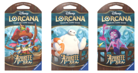 Disney Lorcana Tcg: Azurite Sea - Blister Booster (1X Random Cardboard Blister) - Uk