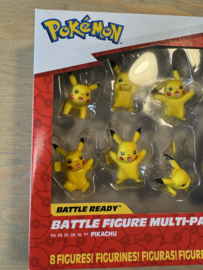 Pokémon - 8 Battle figures - Pack of 8 Pikachu figures