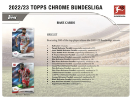 2022/23 Topps Chrome Bundesliga Soccer Hobby booster pack