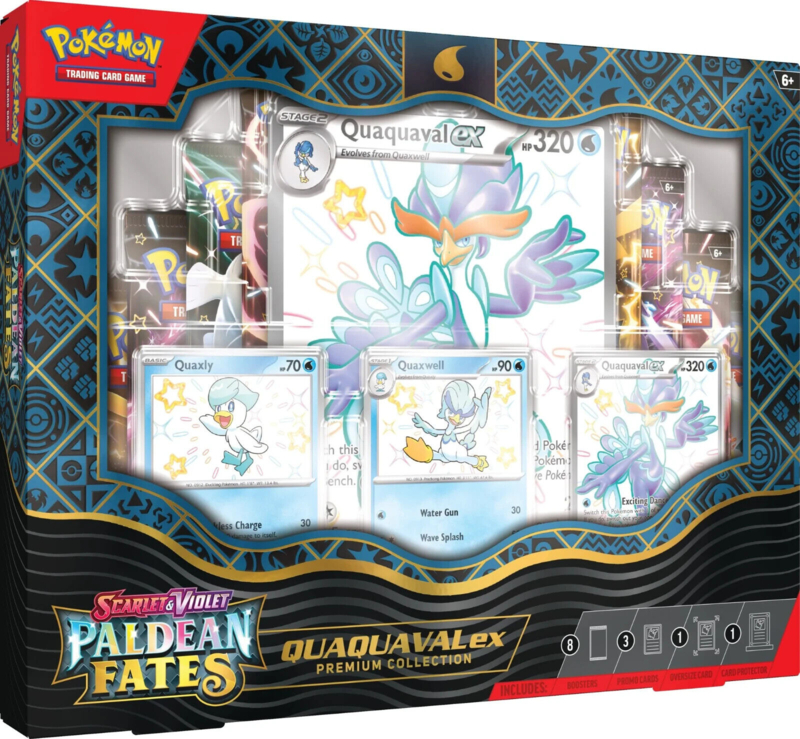 Pokemon Paldean Fates Premium Collection Quaquaval EX - ENG