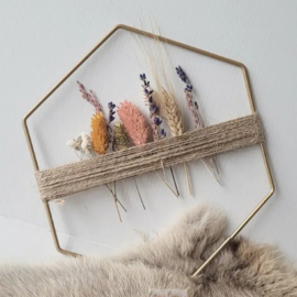 Droogbloemen hanger | Goud