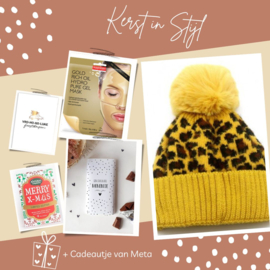 Kerstpakket | Winter magie winter muts gold