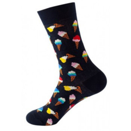 Funny socks | Zwart icecream