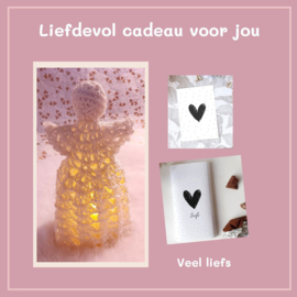 Troost engel voor jou | Handgemaakte engel met led lichtje