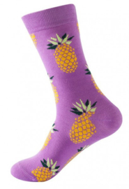 Cadeau sokken | Paars ananas