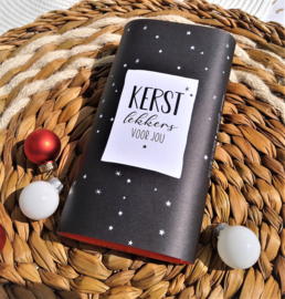 Kerstboom Engel blauw met chocolade en thee