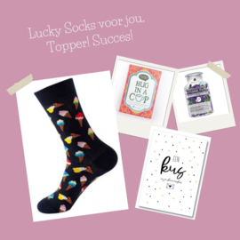 Lucky socks zwart - Succes topper!