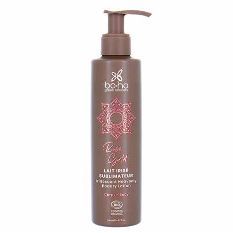 Zomer Glow Bodylotion met Glinsterende Gouden Glans – Boho Rose Gold (200 ml)