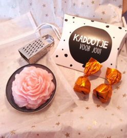 Amberblokje | Roos | De luxe