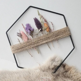 Droogbloemen hanger | zwart