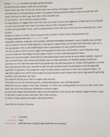 Gidstekening met boodschap