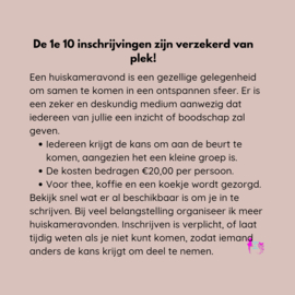 Huiskameravonden 2025
