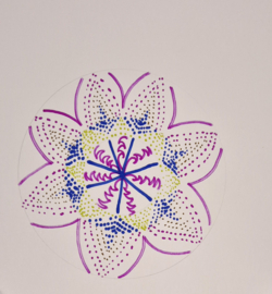 Persoonlijke mandala met een uitgebreid verslag