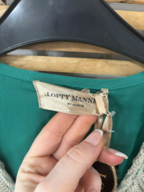Lofty Manner Nina Top Groen met Pailletten – Maat XS