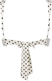 Hunkemöller Scallop Dot Triangle Bikinitop Off White