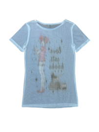 Geisha Mesh Top Love Cats Books