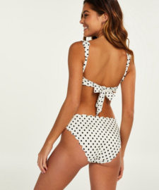 Hunkemöller Scallop Dot Triangle Bikinitop Off White