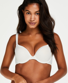 Hunkemöller Satin Voorgevormde BH Off White 80B