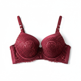 Hunkemöller Noir Lara Pd Bh Cabernet 80B
