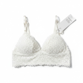 Hunkemöller Rose Triangle Bralette Snow White M