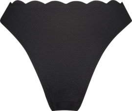 Hunkemöller Scallop High Leg Bikinislip Nero