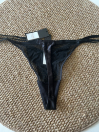 Hunkemöller Noir Veronica String Caviar XL