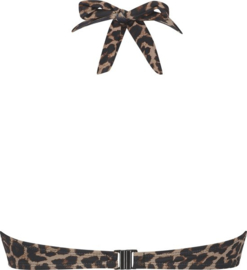 Hunkemöller Leopard Game Push Up Bikinitop Warm Taupe