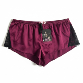 Hunkemöller Satin Short Deep Cherry Berry M