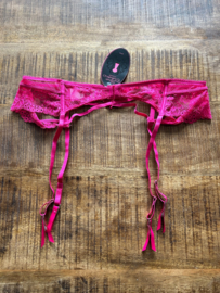 Hunkemöller Private Anna Jarretels Pink Peacock XXXL