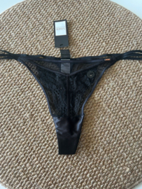 Hunkemöller Noir Veronica String Caviar XL
