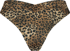 Hunkemöller Leopard High Leg Bikinislip Taupe