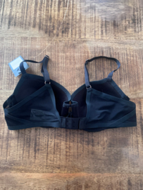 Hunkemöller Noir Mesh Essentials Push Bh Caviar 80A