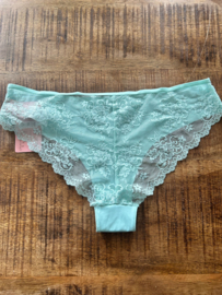 Hunkemöller Invisible Brasilian Lace Pastel Turquoise L