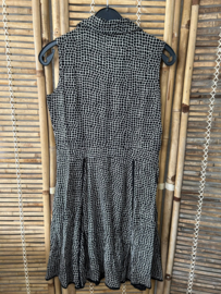 Eksept Blousejurk – Zwart/Wit Print – Maat XS