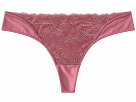 Hunkemöller Noir Cecile String Mesa Rose XL