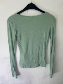 Hunkemöller Rib Top Lange Mouwen Forest Green XS