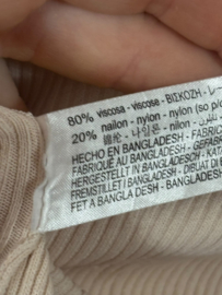 Zara Rib Top Beige – Maat S