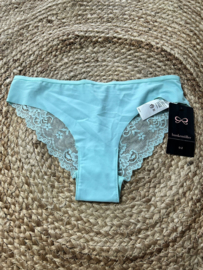 Hunkemöller Invisible Brasilian Lace Pastel Turqoise XS