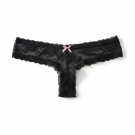 Hunkemöller V-shape Brasilian Floral Caviar-Rose L