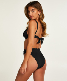 Hunkemöller Scallop High Leg Highwaist Bikinislip Nero