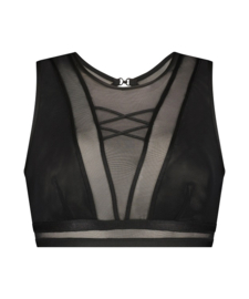 Hunkemöller Fiona High Neck Bralette Caviar S