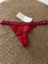 Hunkemöller Kiss String Tango Red S