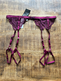 Hunkemöller Isabelle Jarretels Pickled Beet XXL