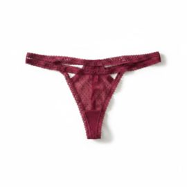 Hunkemöller Itzel String Deep Cherry Berry XL