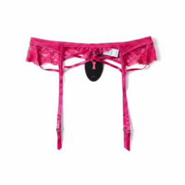 Hunkemöller Private Anna Jarretels Pink Peacock XXXL