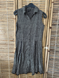 Eksept Blousejurk – Zwart/Wit Print – Maat XS