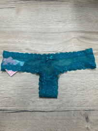 Hunkemöller V-shape Floral Brasilian Deep Lake S