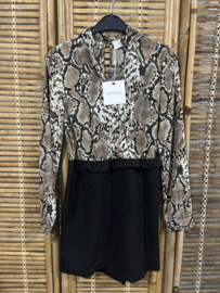 Delousion Playsuit met Snakeprint – Maat XS