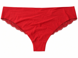 Hunkemöller Invisible Brasilian Lace Retro Red XL