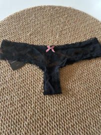 Hunkemöller V-shape Brasilian Floral Caviar-Rose L